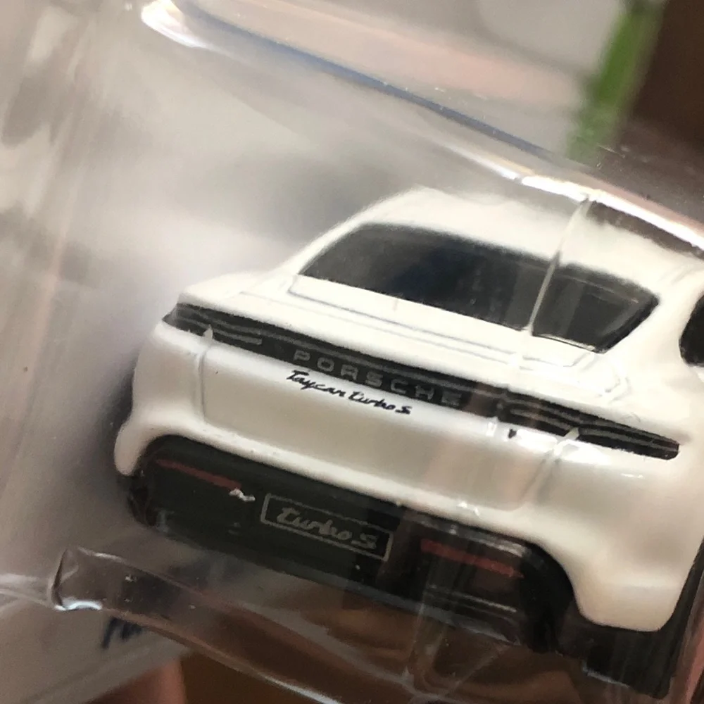 Mattel Hot Wheels White Porsche Taycan Turbo S